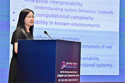 Prof. Angela Zhang  delivered keynote speech at the 2025 10th International Conference on Computer and Communication Systems