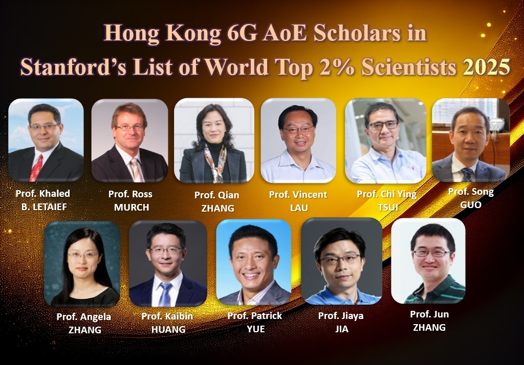 All  the 11 faculty members of Hong Kong 6G AoE are named among the world’s top 2% scientists list of the Stanford University/Elsevier